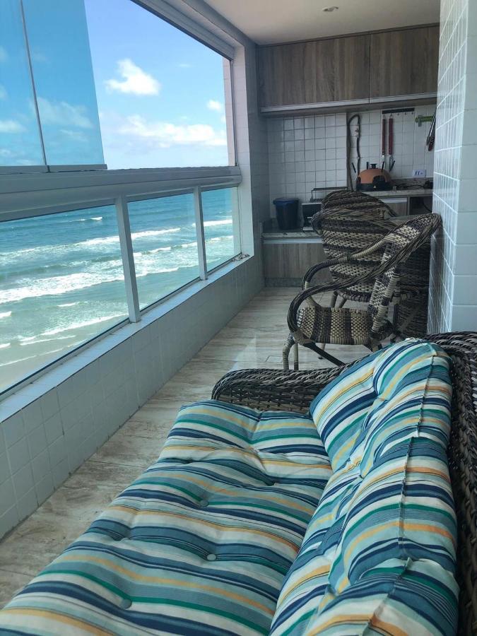 Mongagua Com Vista Para O Mar Pe Na Areia Eksteriør billede