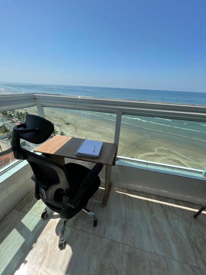 Mongagua Com Vista Para O Mar Pe Na Areia Eksteriør billede